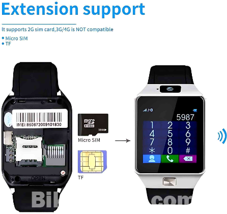 DZ09 Sim Memory Supported Smart Watch ⌚ (অরিজিনাল)